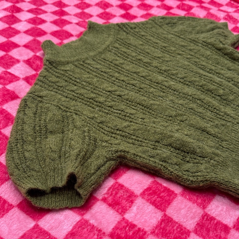 Cider Olive Green Turtleneck Sweater - Picture 3 of 3